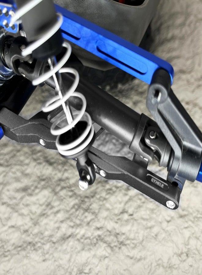 أذرع تعليق من الألومنيوم من GTHELE لسيارات Traxxas Rustler Slash Stampede Hoss 4WD 4x4 بمقياس 1/10، قطع غيار ترقية بديلة للجزء رقم 3655 (تيتانيوم). - Image 3